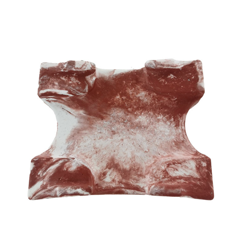Porte savon "Mura" teinté rouge 